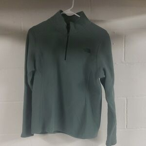 The North Face Olive Quarter-Zip Fleece